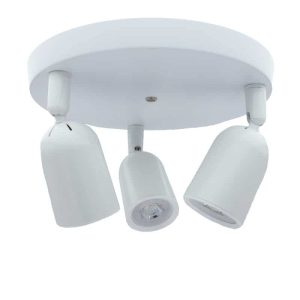 PLAFONDARMATUUR LOCASTE met 3 X GU10 wit