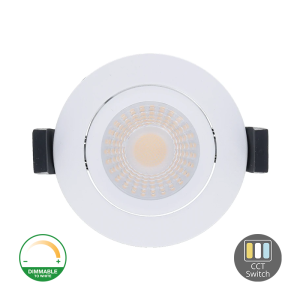 LED INBOUWSPOT MIRAN-SLIM-FIT 5W/7W CCT-SWITCH WIT