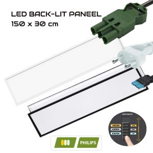 LED PANEEL Back-Lit 40 WATT 150 x 30 cm met switch